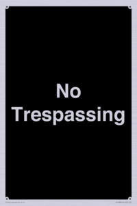 No Trespassing